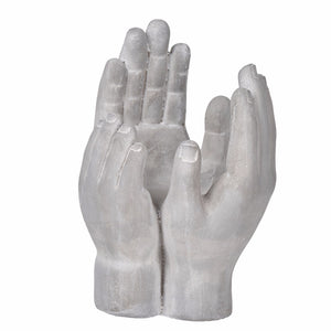 Accepting Hands Accent In Cement,Gray