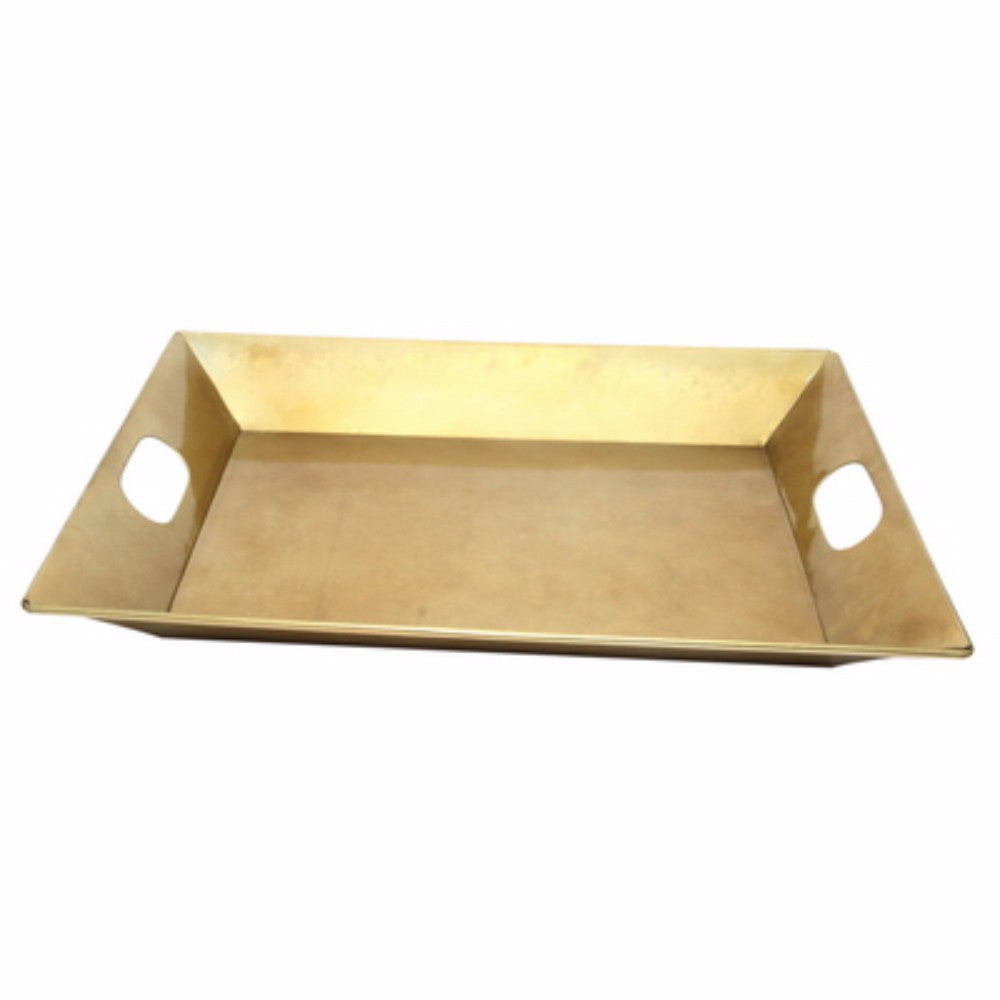 Golden Iron Tray, Matte Gold