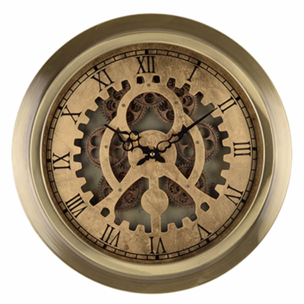 Metallic Gold Wall Clock