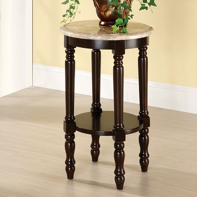 Traditional Plant Stand , Dark Cherry