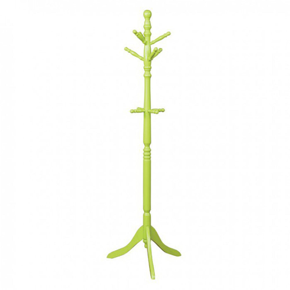 Transitional Style Coat Rack, Green