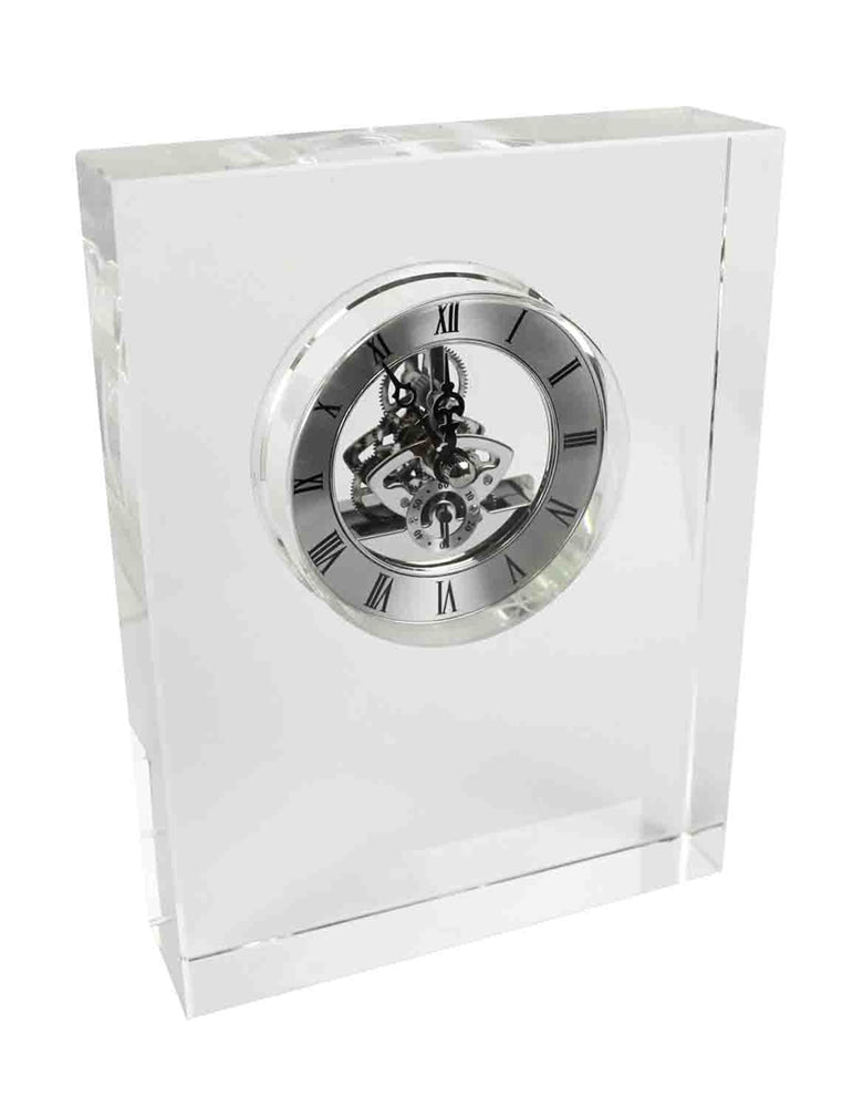 Classic Table Clock, Silver