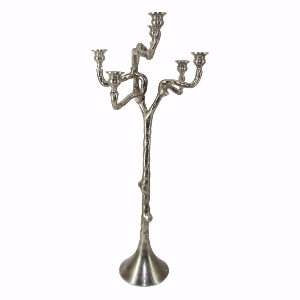 Tree-Inspired Aluminum Candle Holder