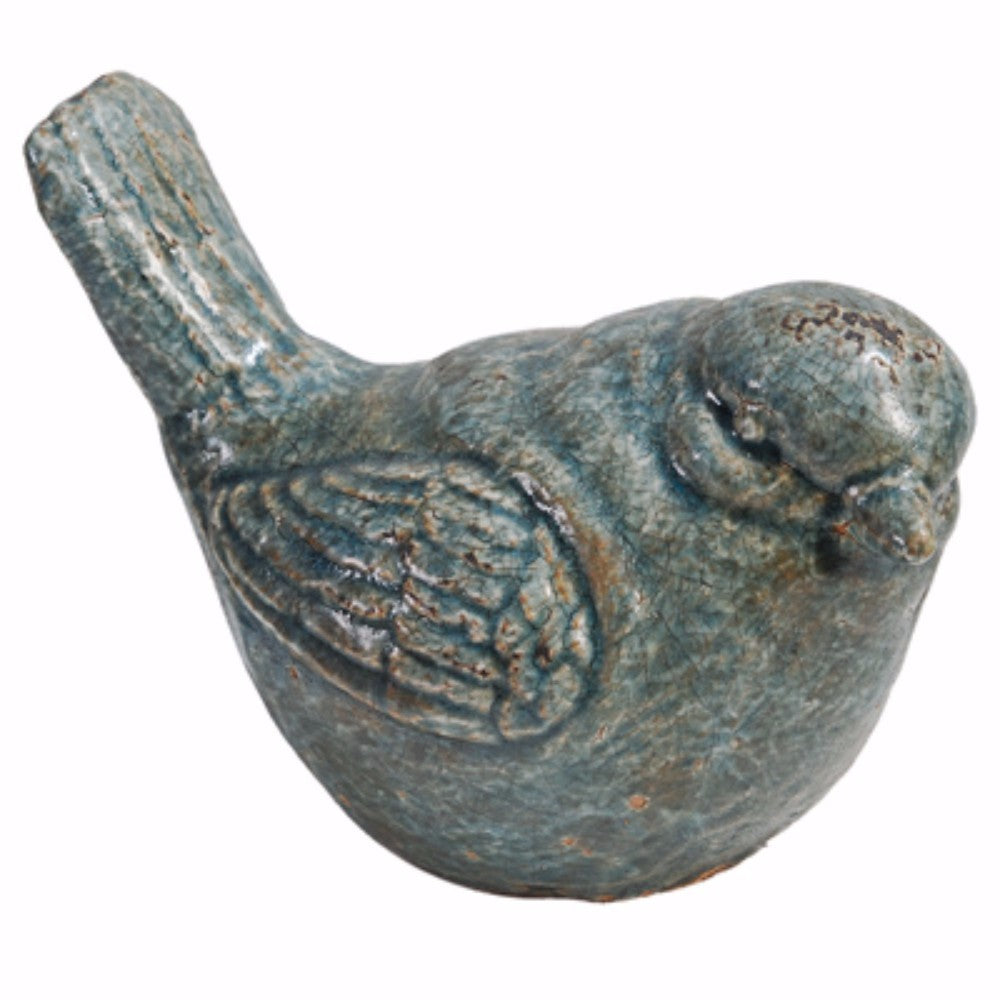 Watchful Bird Ceramic Accent Figurine