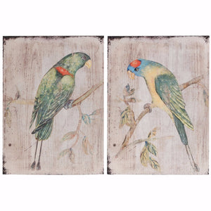 Colorful Birds Wall Decor - Set of 2