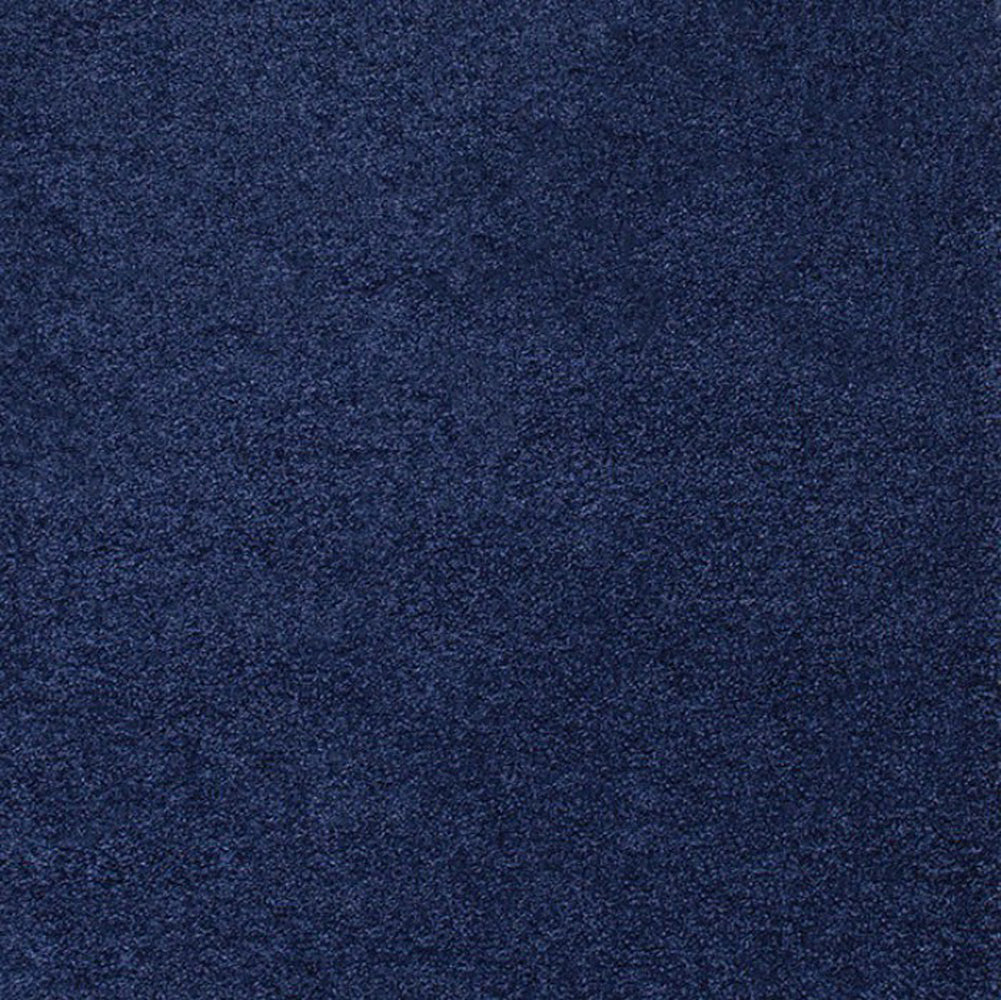 Contemporary Area Rug, Solid Denim