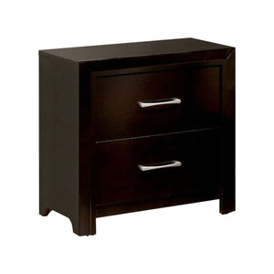 Transitional Night Stand In Espresso Finish