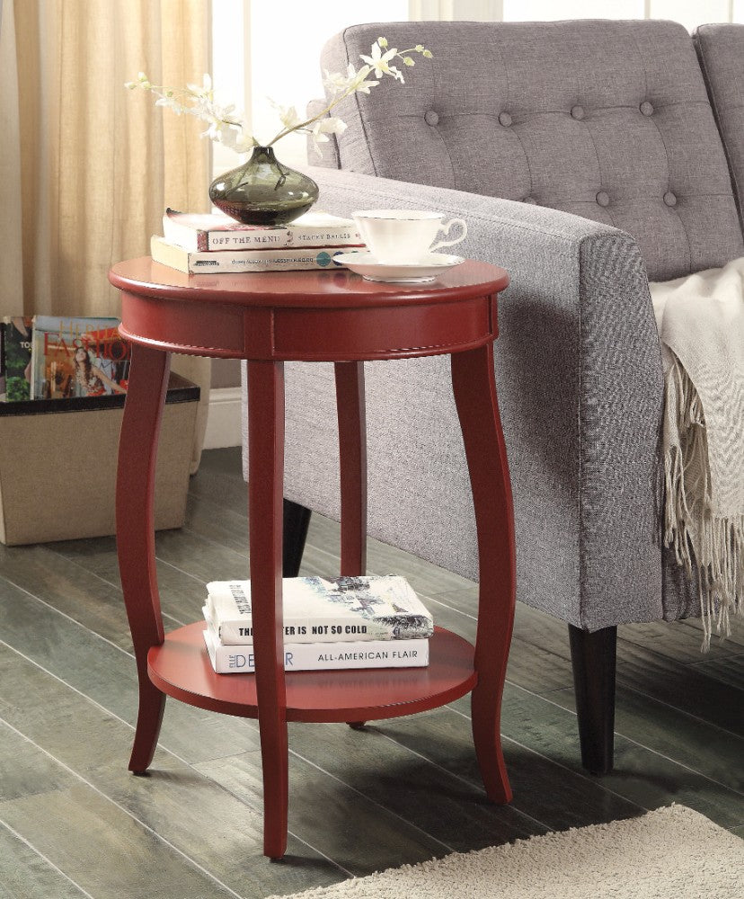 Trendy Side Table, Red