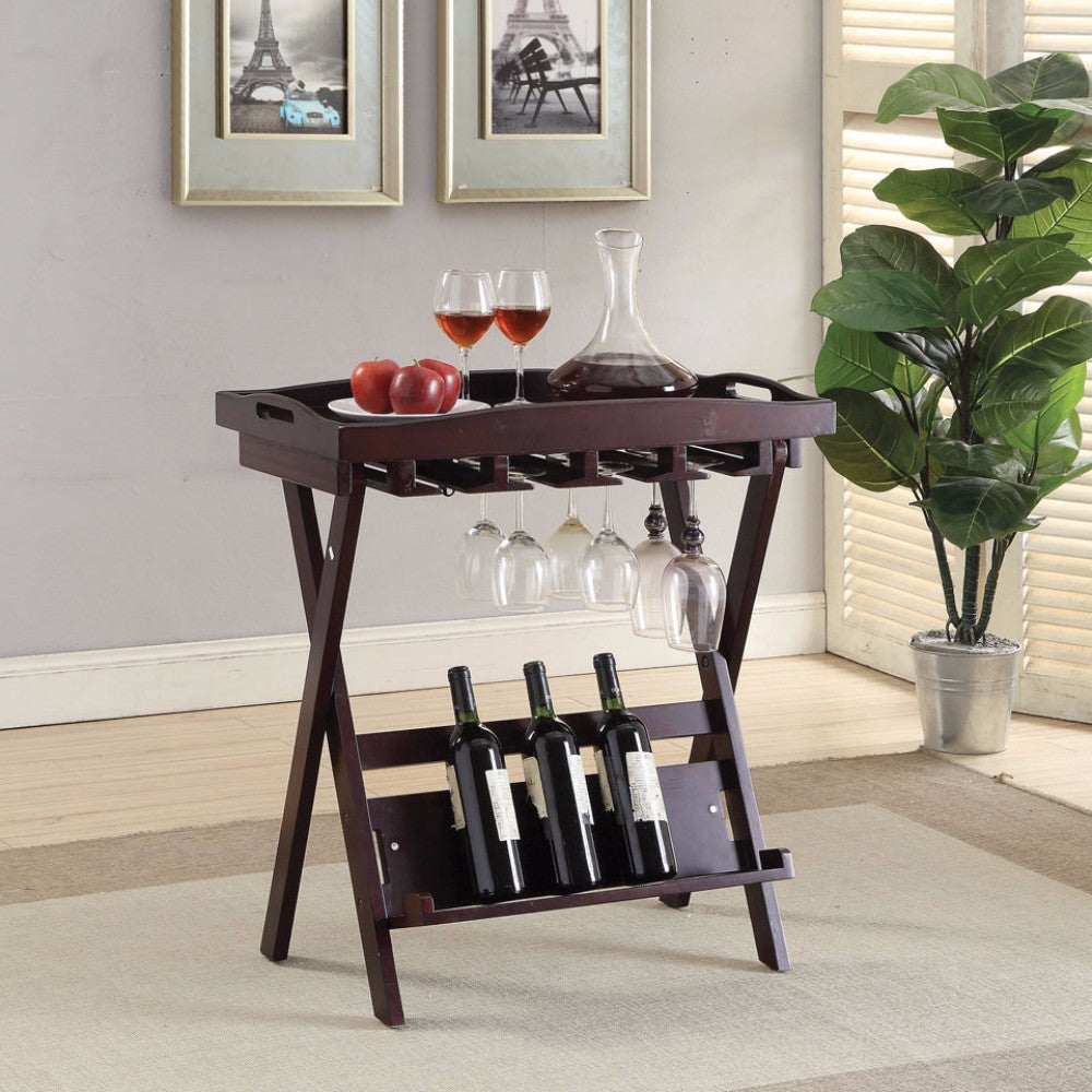 Folding Tray Table, Espresso