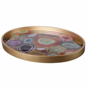 Contemporary Elegant Tray, Gold