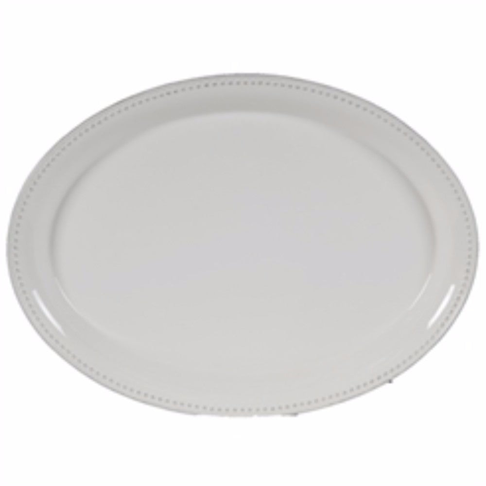 Circular Porcelain Salad Plate, White