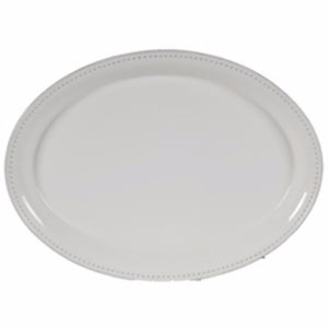 Circular Porcelain Salad Plate, White