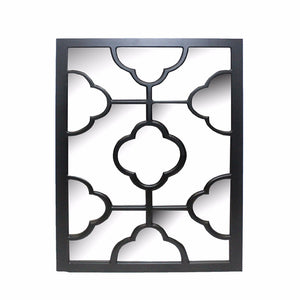 Elegantly Charmed Wooden Wall Decor, Black