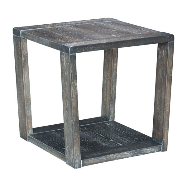 28" X 28" X 12" Gray End Table