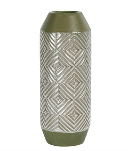 Manifestly Unique Decorative Ceramic Vase, Green