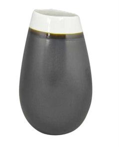 Beautiful Decorative Ceramic Vase, Gun Metal