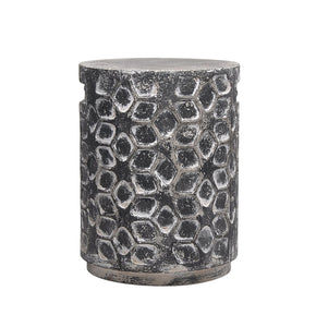 Designer Cement Garden Stool, Gray