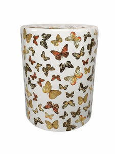 Fancy Butterfly Designed Ceramic Garden Stool, Multicolor