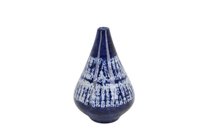 Alluring Ceramic Decorative Vase, Blue And White