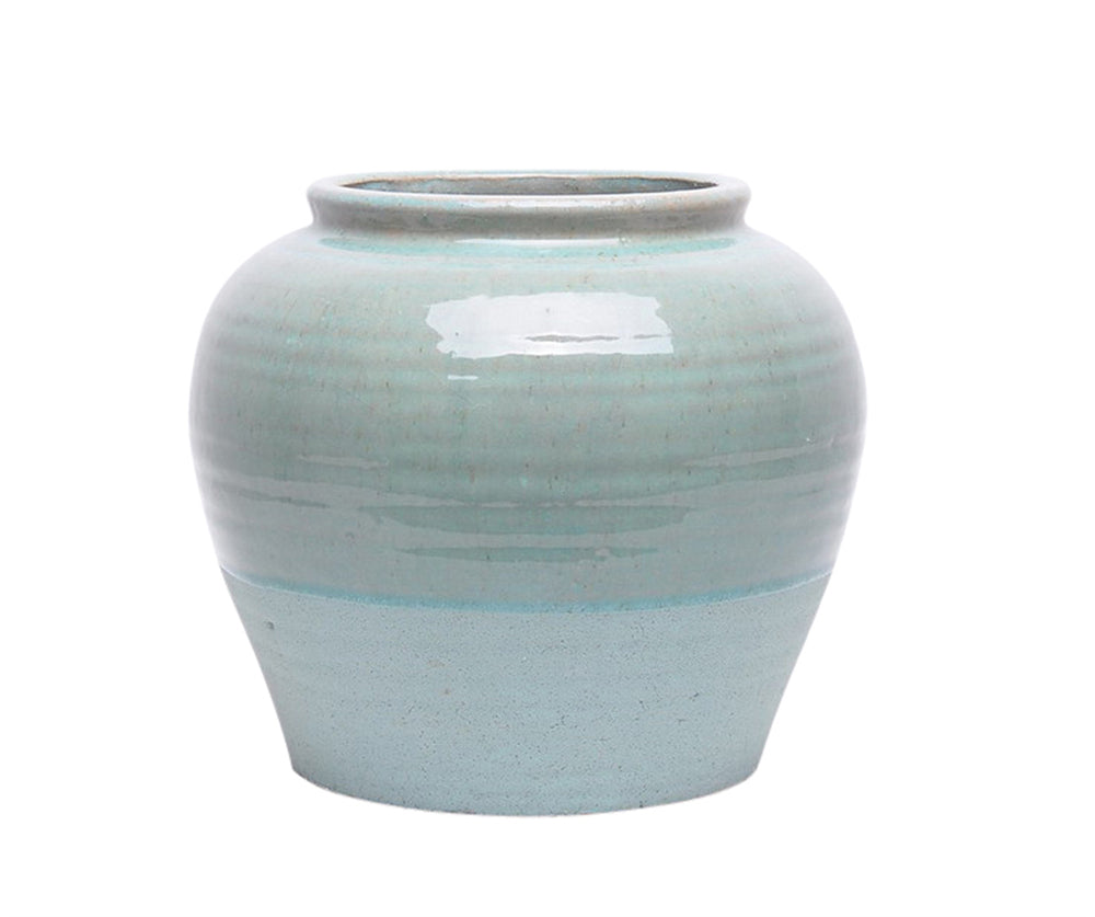 Adorning Transitional Ceramic Vase, Blue