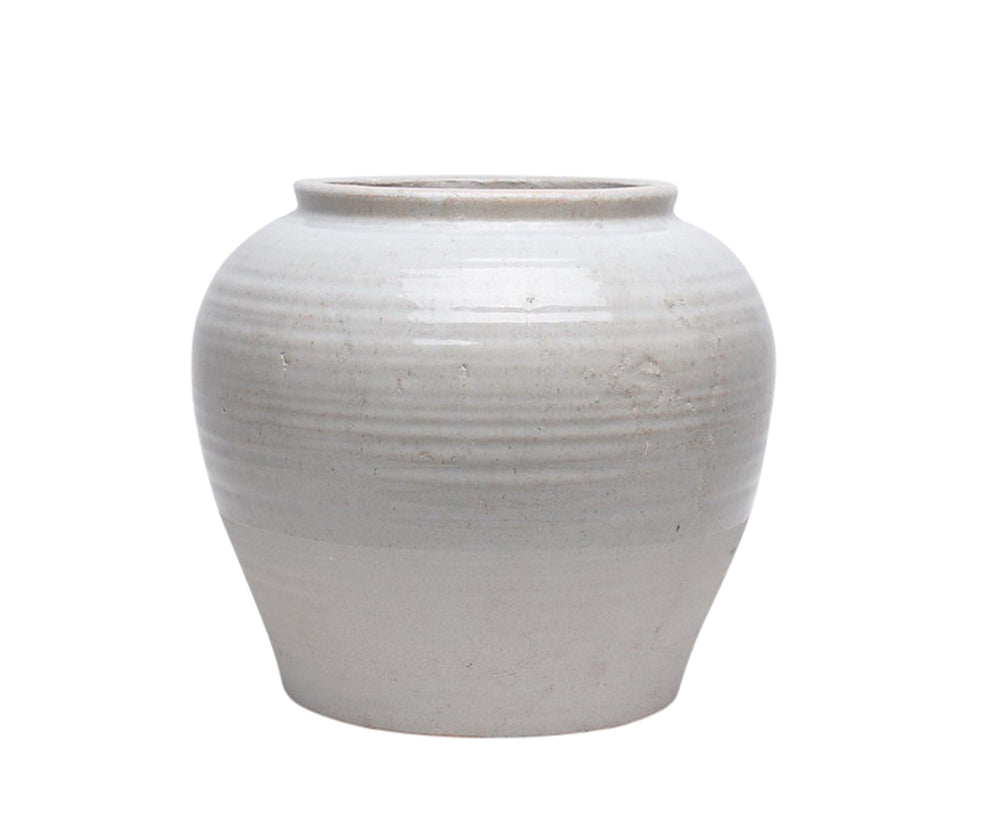 Stylish Adorning Ceramic Vase, Gray