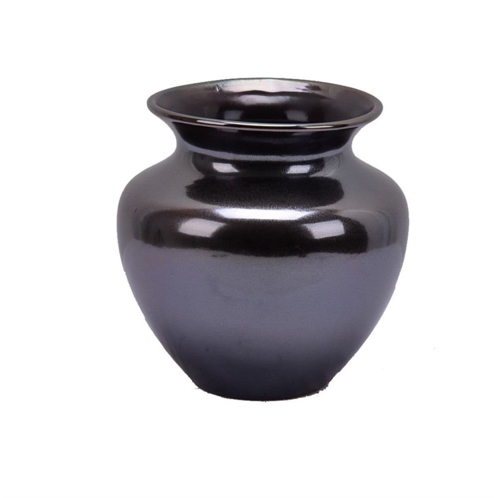 Charismatically Charmed Decorative Ceramic Vase, Gray