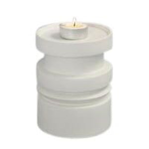 Awesome White Ceramic Pillar Candle Holder