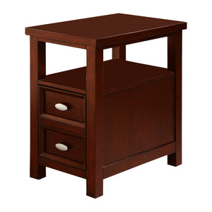 Spacious Chairside Table, Brown