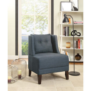 Wood & Dorris Fabric Accent Chair, Blue