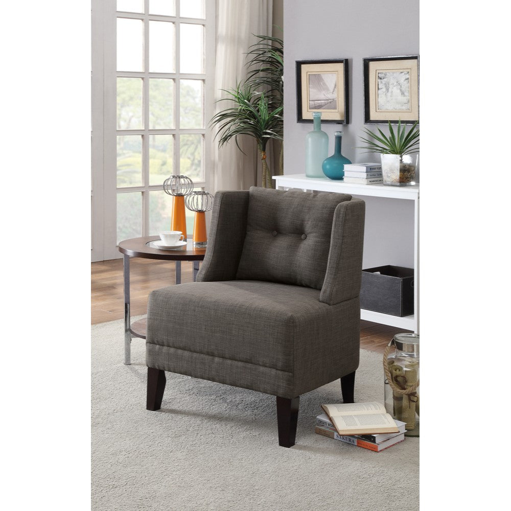 Wood & Dorris Fabric Accent Chair, Gray