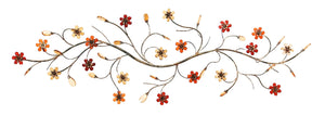 Metal Wall Decor With Flowers Loaded Twig