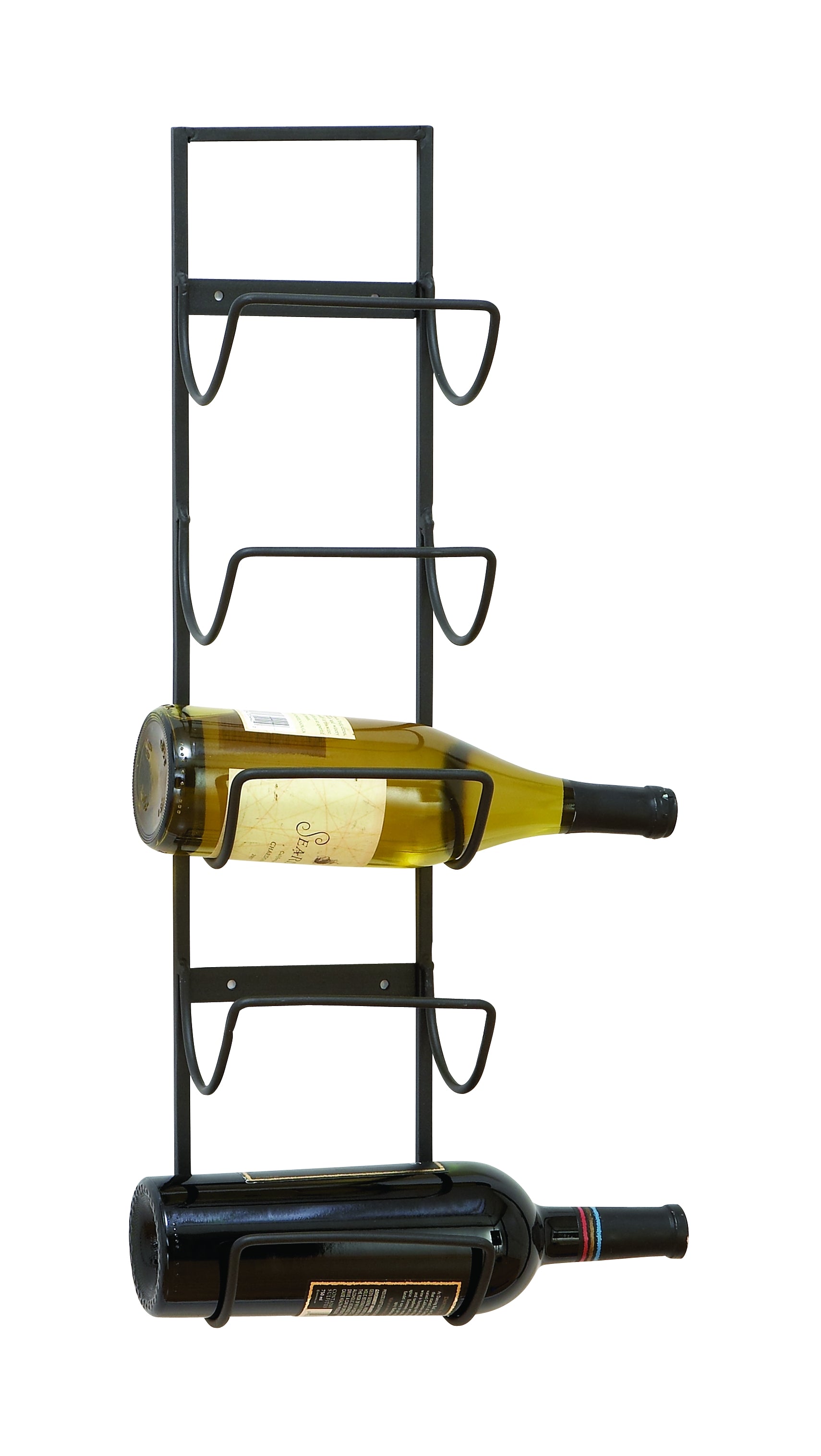 Iron Wine Rack - Wall Mount Wine Rack With Simple Ironwork