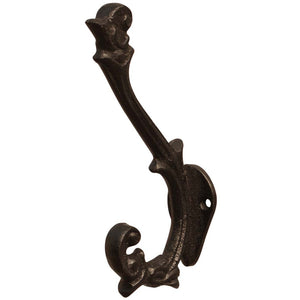 Handmade Vintage Style Coat and Hat Wall Hook In Wrought Iron