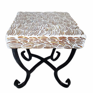 Mosaic/Metal Square Table, Multicolor