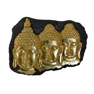 Magnificent Resin Buddha Wall Decor, Gold