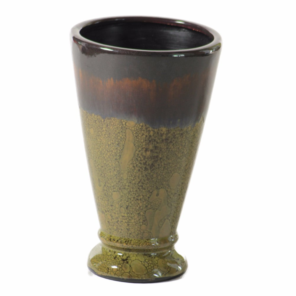 Lustrous Ceramic Vase, Multicolor