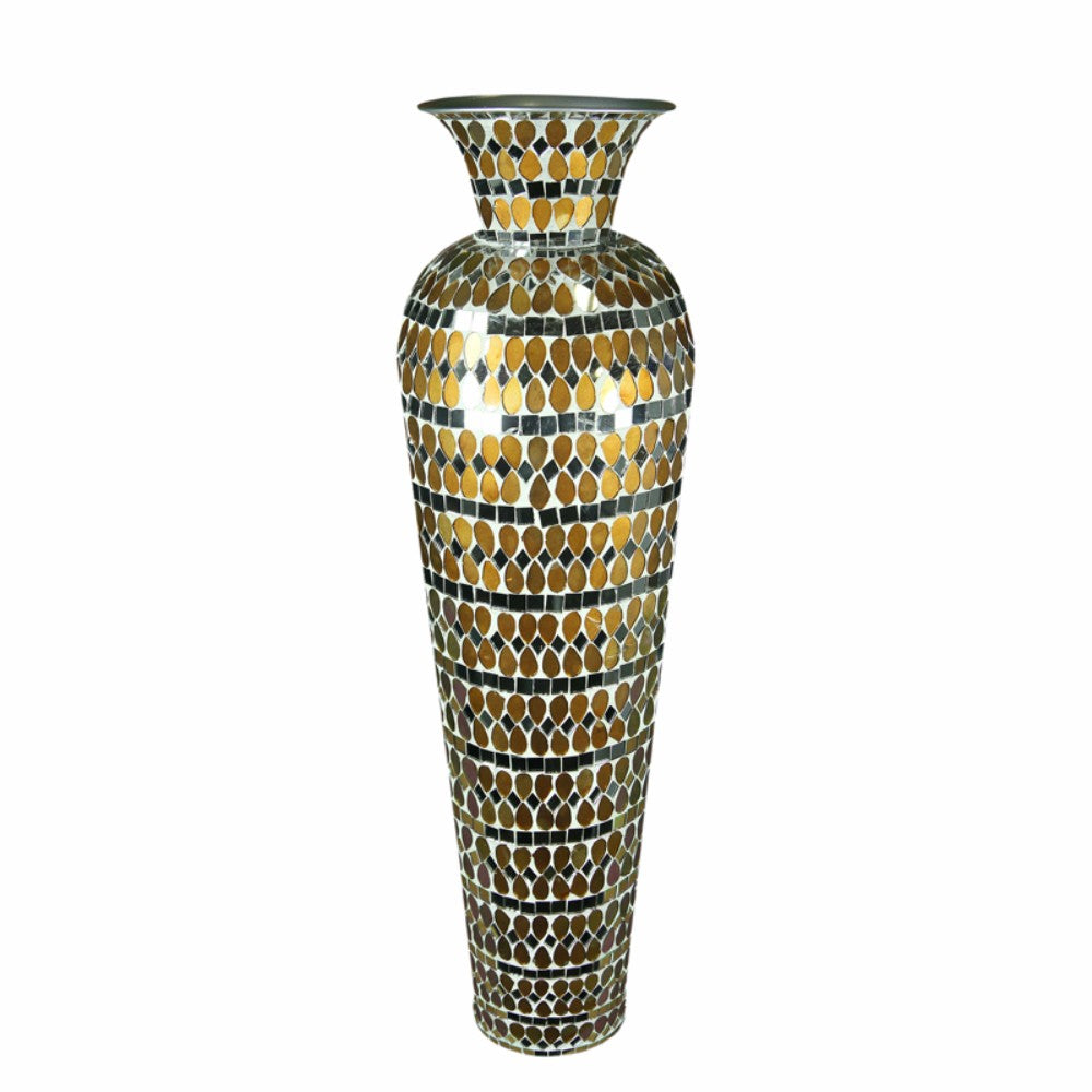 Aesthetically Enchanted Mosaic Vase, Gold