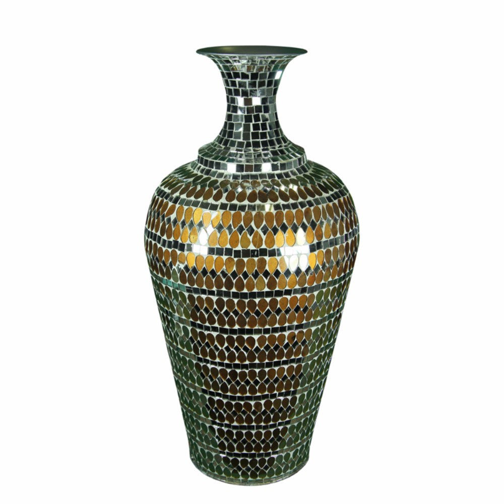 Glistening Mosaic Vase, Multicolor