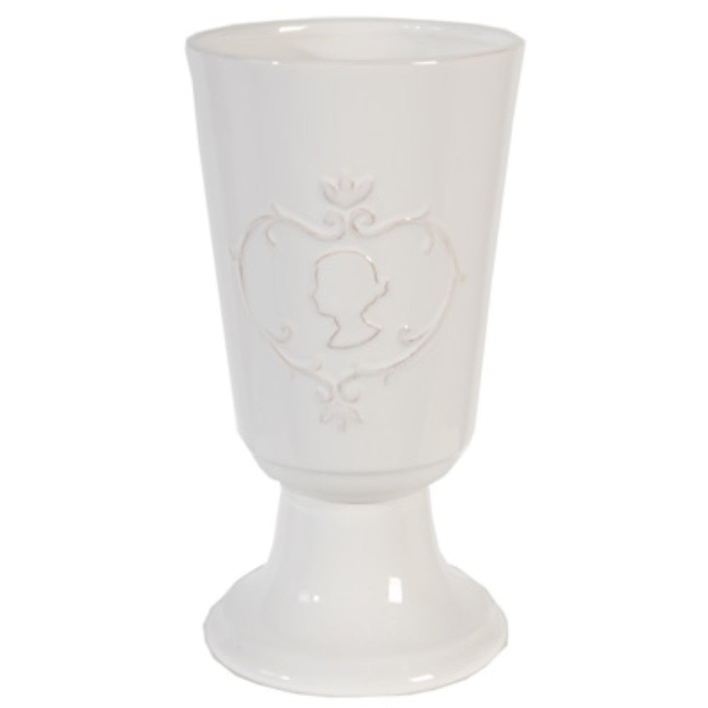 Trophy Snowy Vase ,White