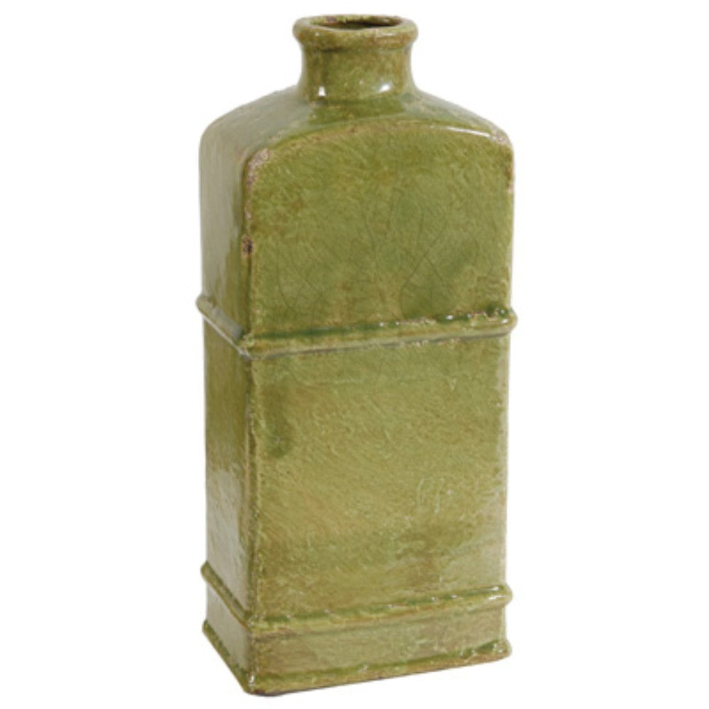 Voguish Ceramic Vase ,Green