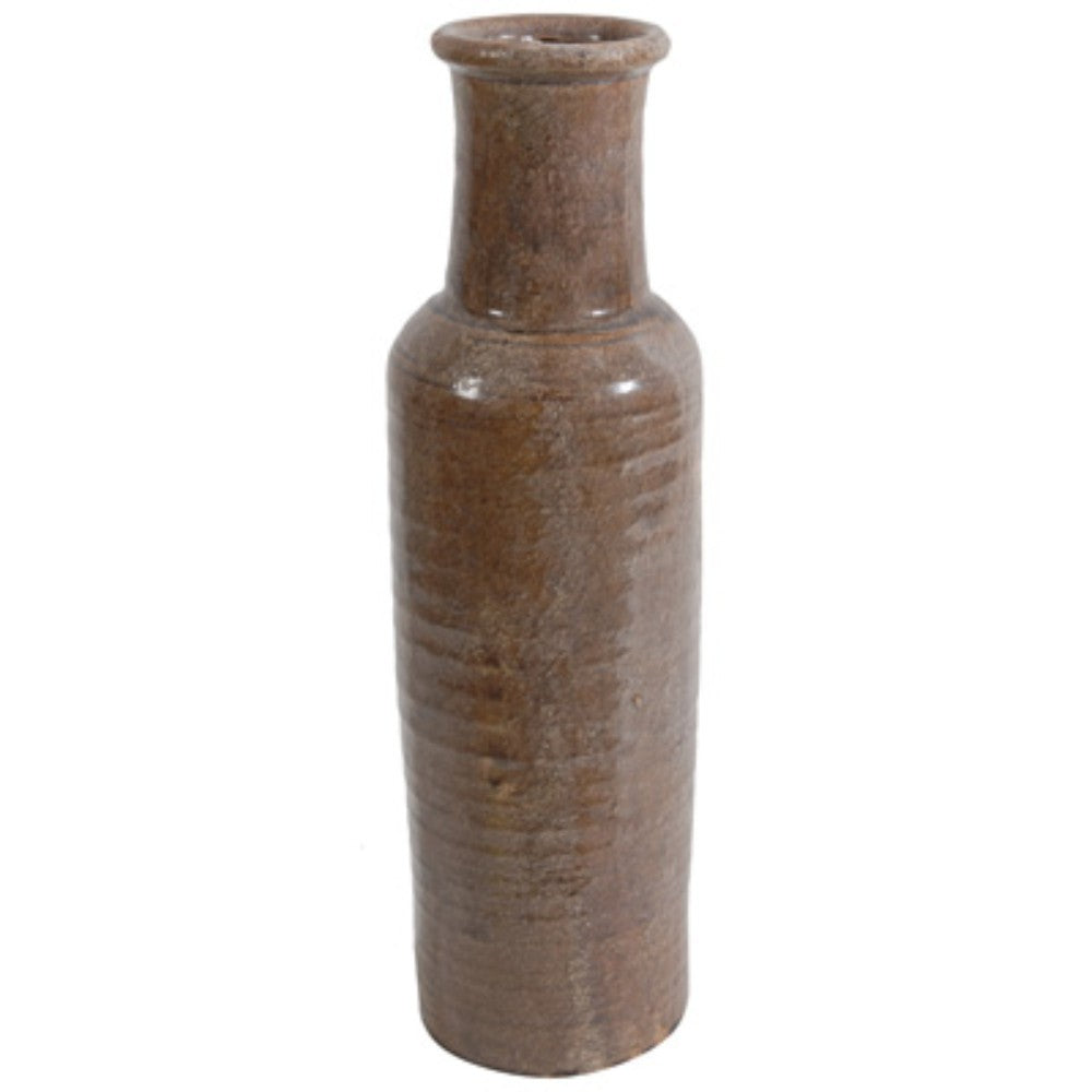 Ceramic Vase, Brown