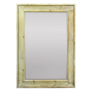 Mirror In Wooden Frame, Brown