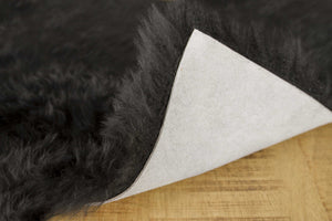 17" x 17" Black, Sheepskin  - Seat/Chair Cover