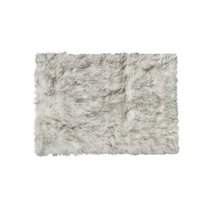 60" x 96" Gradient Gray Sheepskin - Rug/Throw