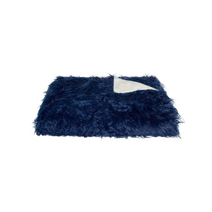 50" x 70" x 2" Ink Sheepskin Faux Fur Throw