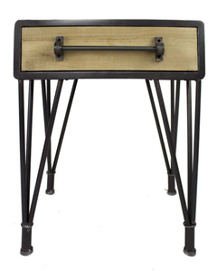 24" Charcoal End Table with a Drawer