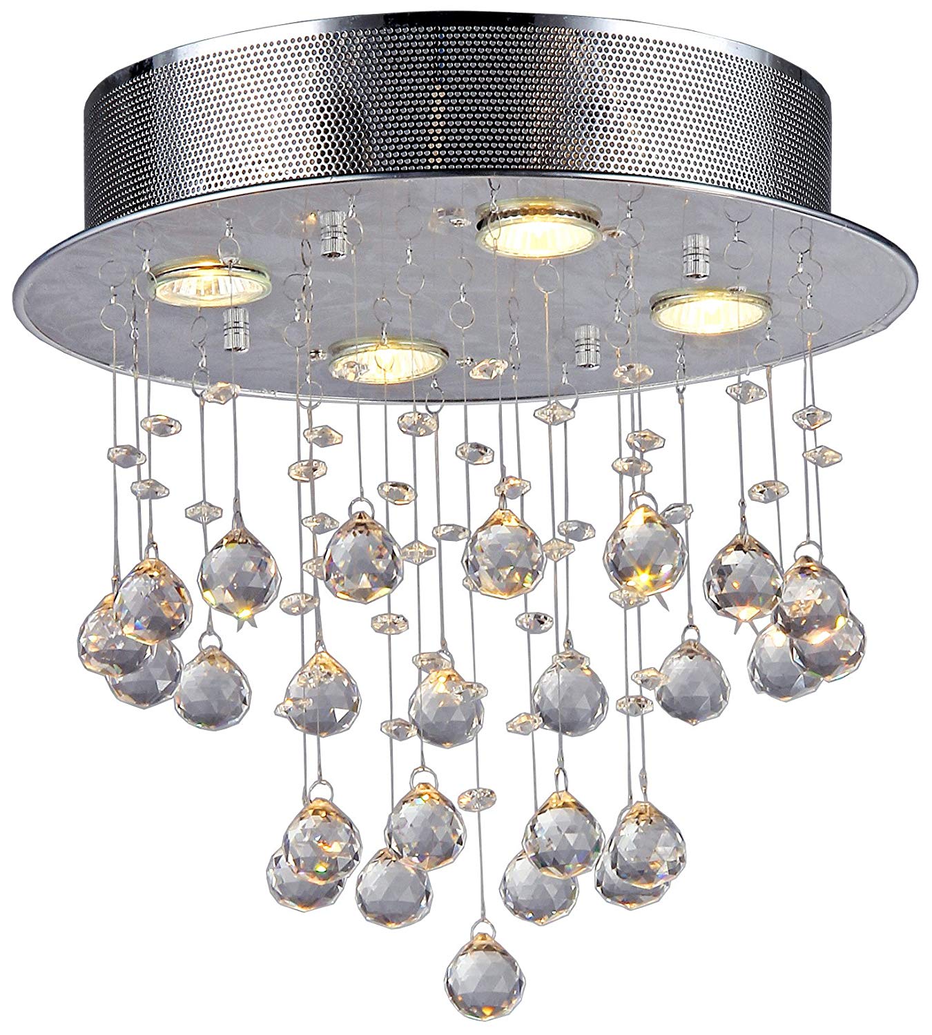 Marks Crystal 4-light Chrome Chandelier