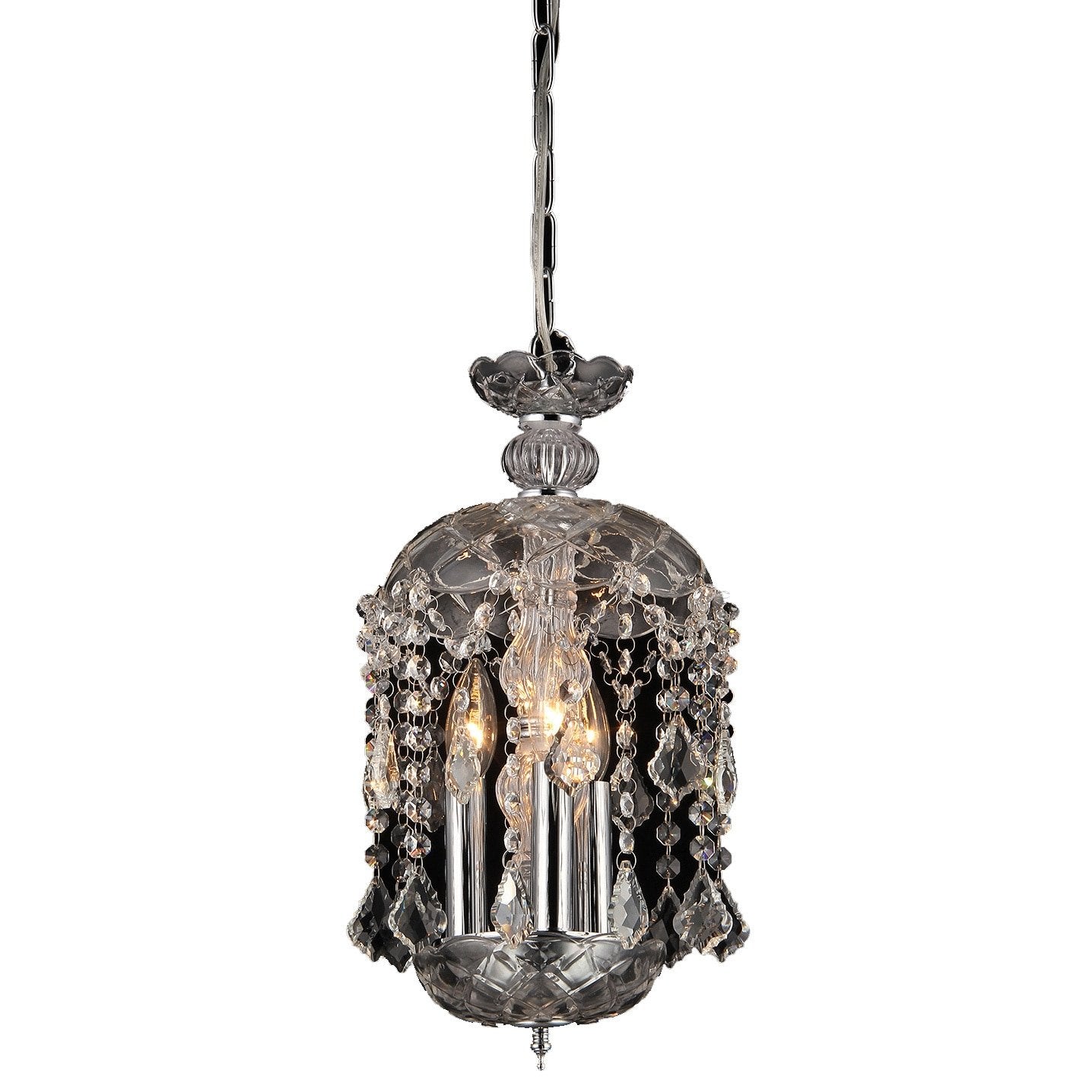 Karla 3-light Clear Glass 11-inch Crystal Chandelier