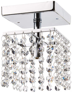 Jhea 1-light Crystal 5-inch Chrome Chandelier