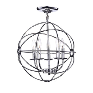 Shindanlang Chrome-finish Metal 16-inch Chandelier